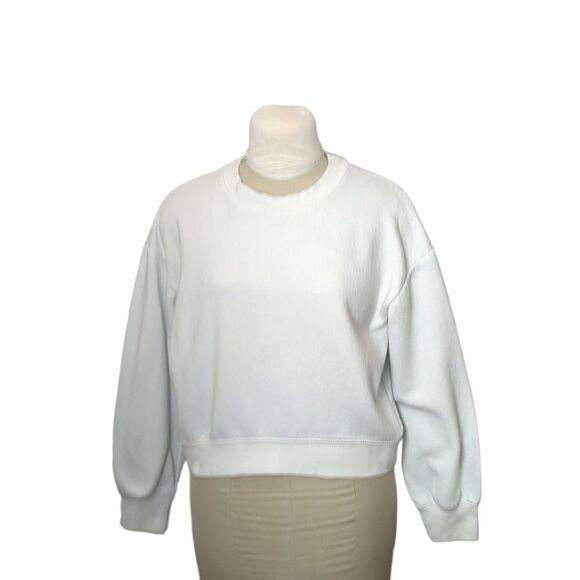 Zara Cropped Balloon Sleeve Sweatshirt - Picture 6 of 6